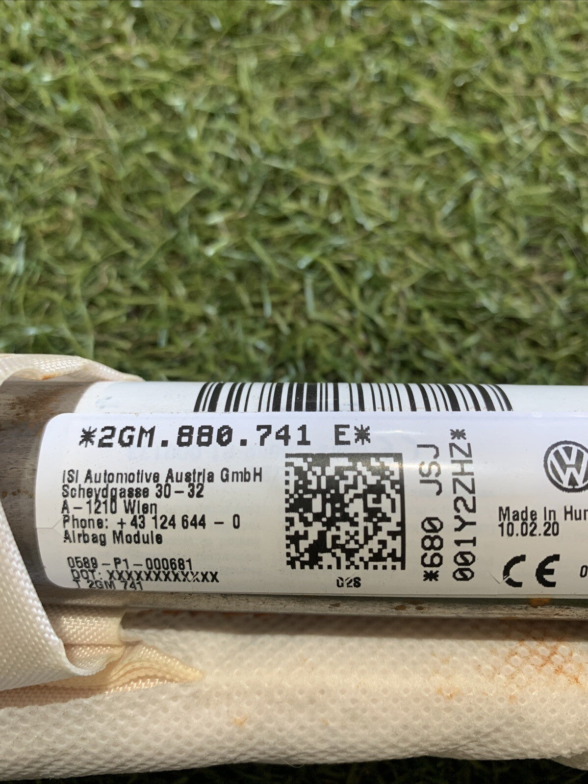 AIRBAG A TENDINA LATO SINISTRO PER VOLKSWAGEN T-CROSS Serie 2GM880741E (19>)