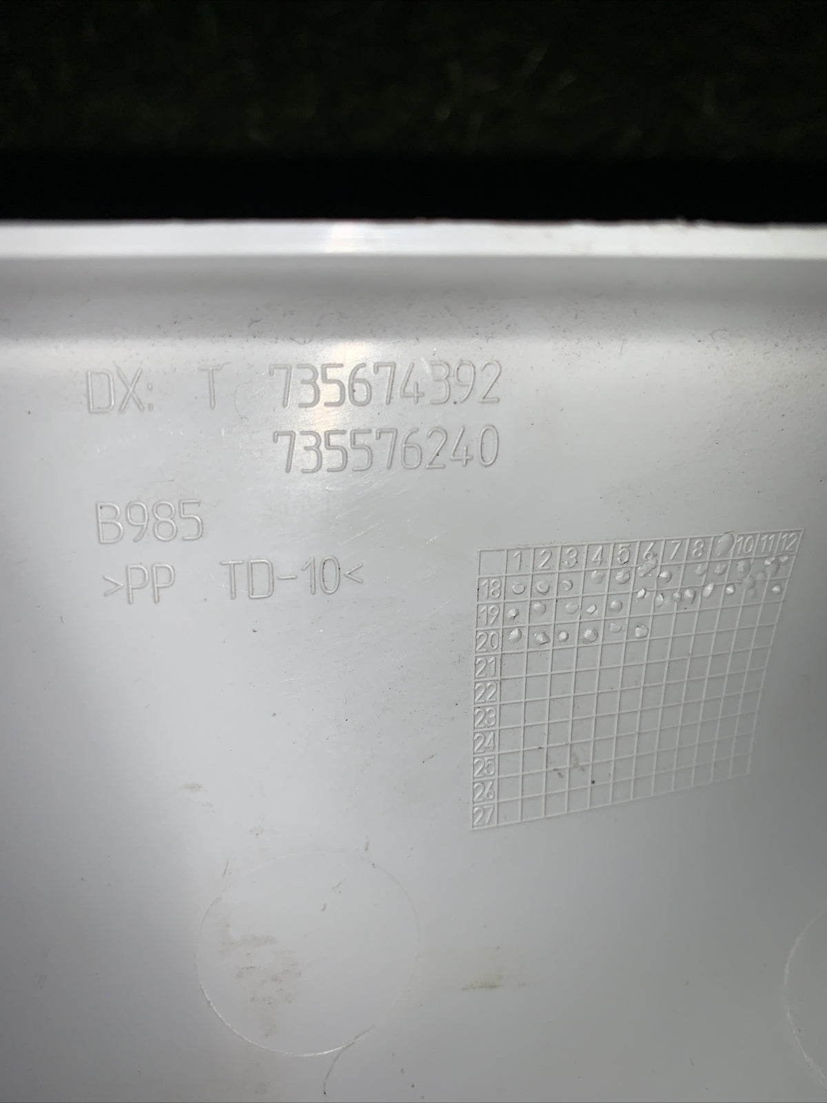 RIVESTIMENTO / MONTANTE INTERNO ANTERIORE DESTRO FIAT 500X 2022 - 735674392