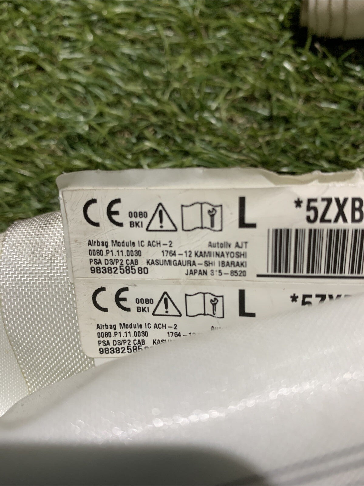 9838258580 AIRBAG A TENDINA LATERALE SINISTRO GUIDA PEUGEOT 2008 DAL 2019