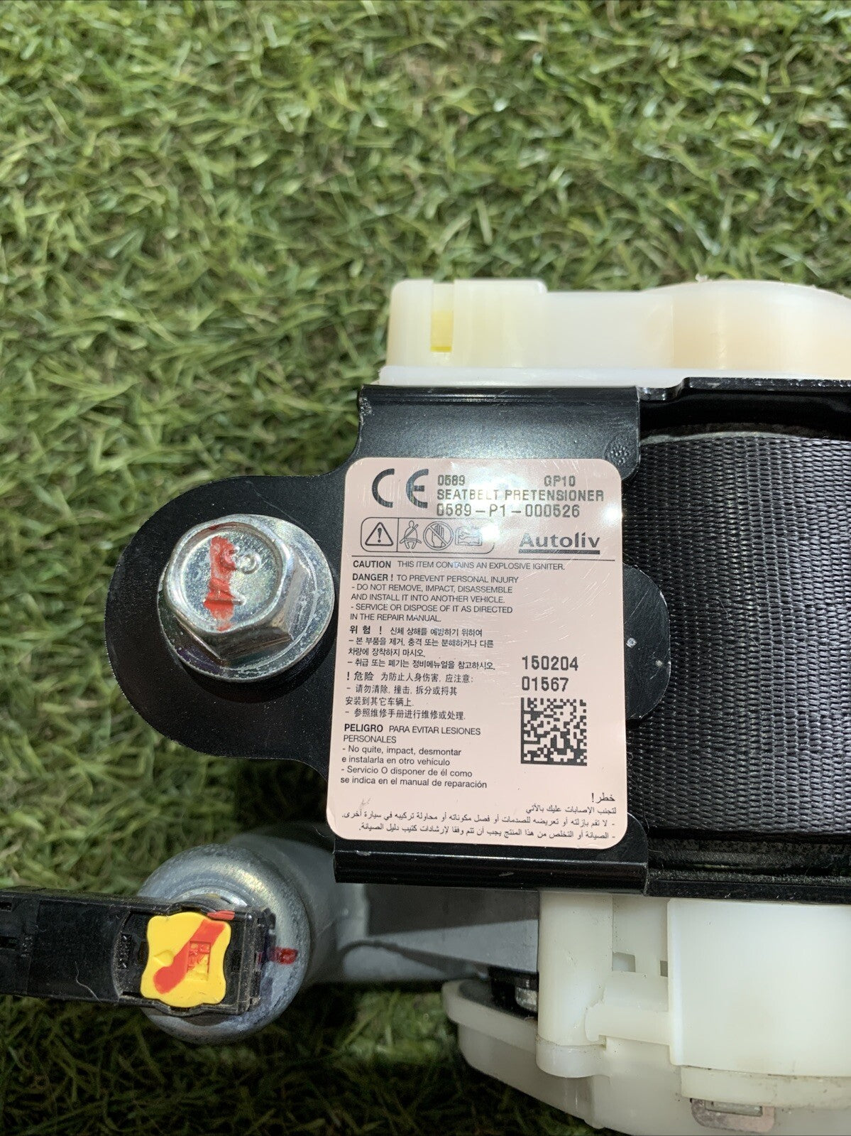 CINTURA DI SICUREZZA ANT. DX.  888203U210ED KIA SPORTAGE 3a Serie (09/10>06/14<)