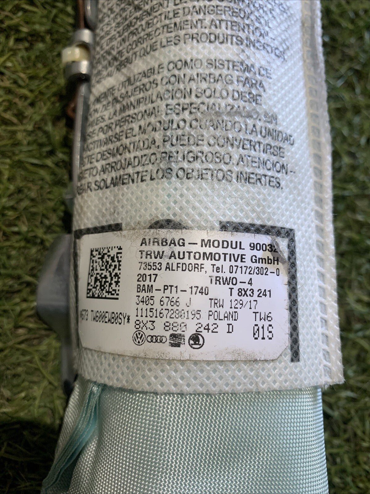 AIRBAG SEDILE DESTRO DX PER AUDI A1 Sportback (8XA) 8X3880242D (11>14)