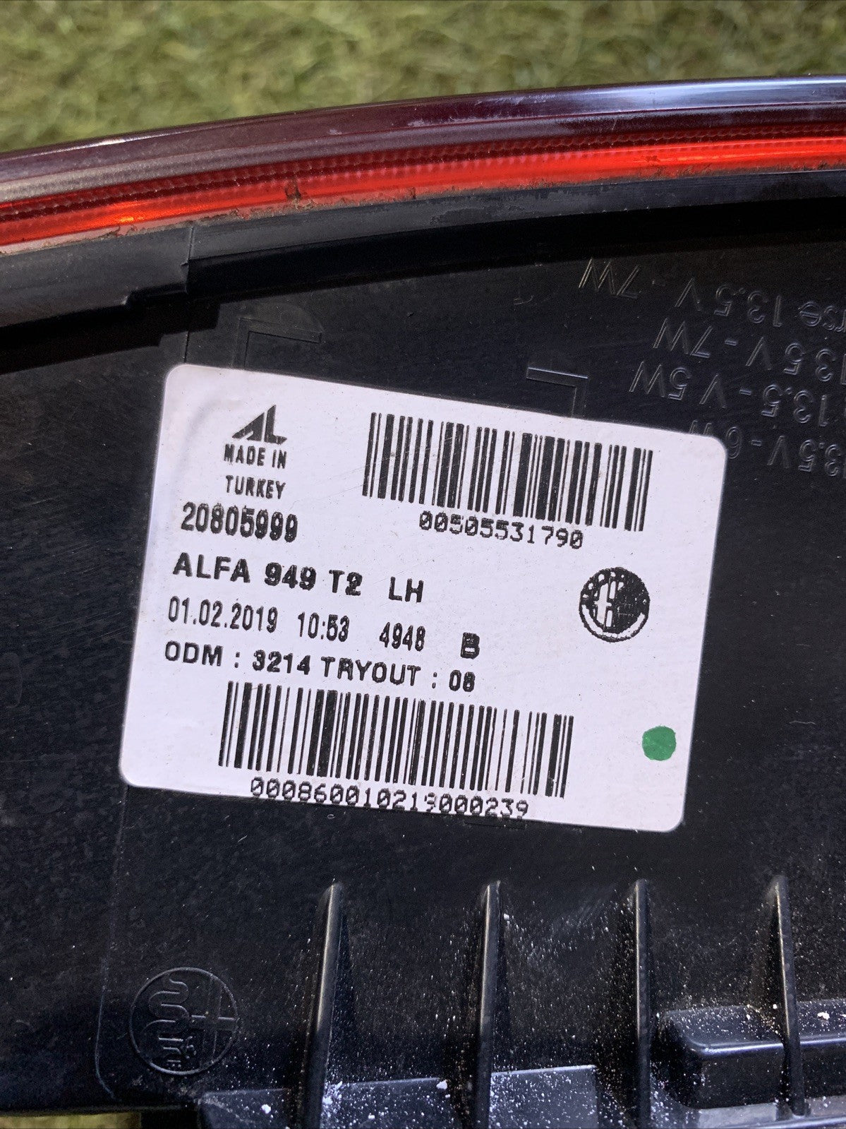 00505531790 FANALE FANALINO POSTERIORE SINISTRO INTERNO ALFA ROMEO STELVIO (3)