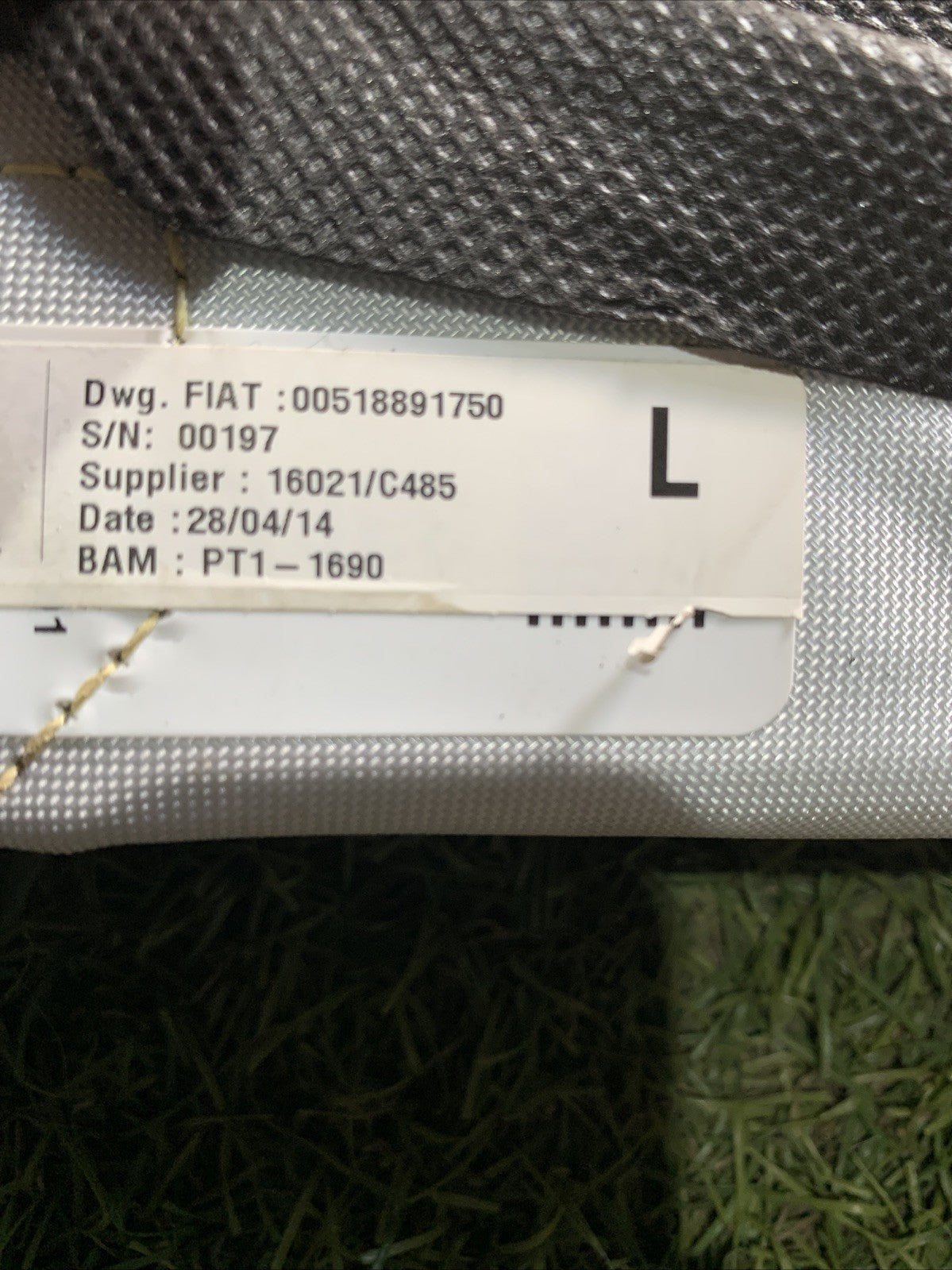 AIRBAG SEDILE SINISTRO PER FIAT 500 L Serie (351_352) 00518891750 (12>)