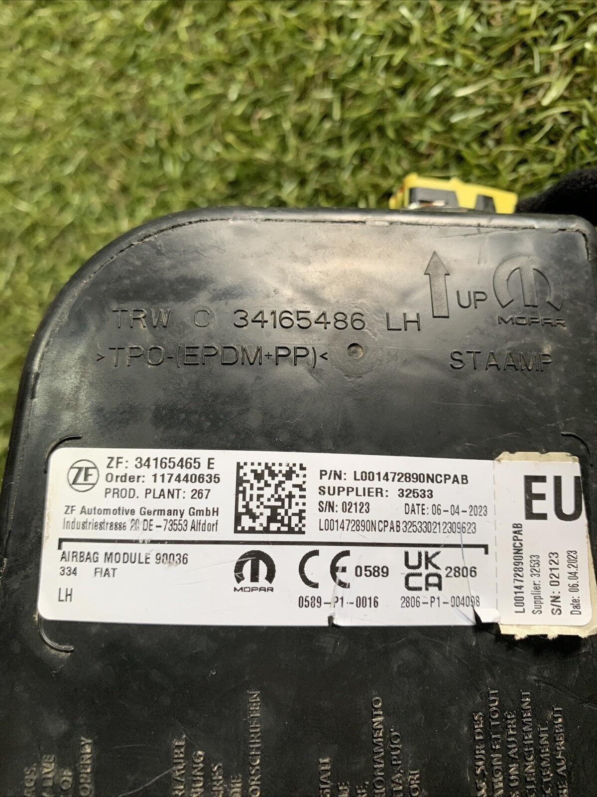 AIRBAG SEDILE SINISTRO SX JEEP RENEGADE 2018 52017661