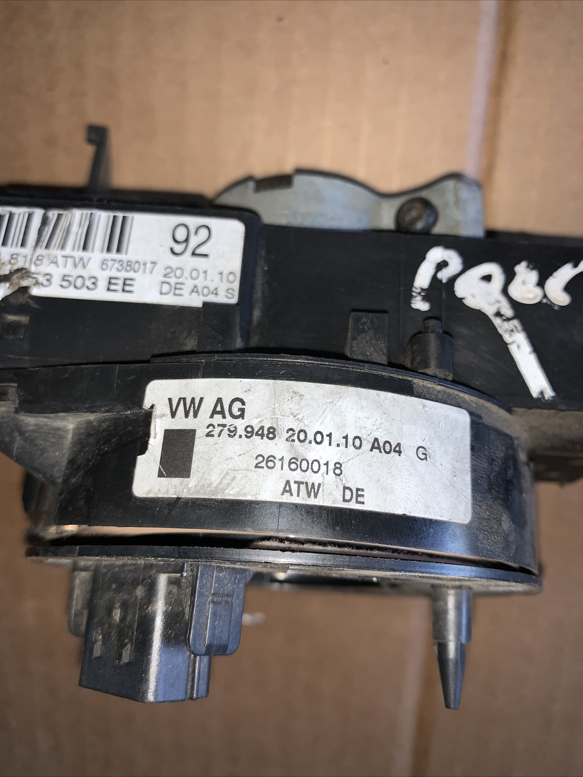 RICAMBI USATI 6Q0953503EE DEVIOLUCI VOLKSWAGEN Polo 5° Serie  2010 1600 D 934304