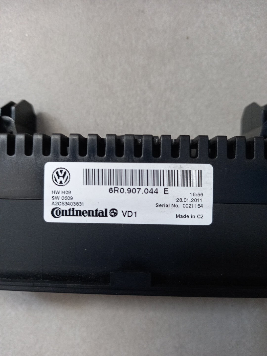 6R0907044E comando riscaldamento per VOLKSWAGEN POLO 1.6 TDI A2C53403831 