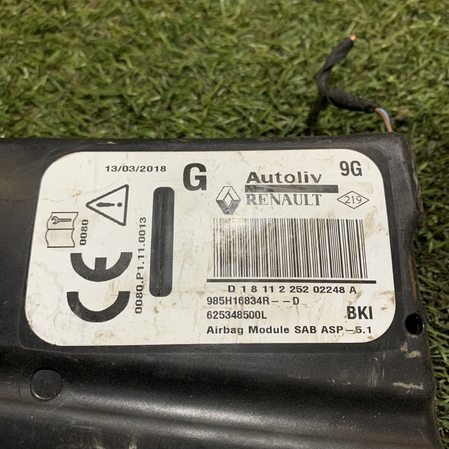 985H16834R AIRBAG SEDILE SINISTRO LATO GUIDA RENAULT Clio Serie IV