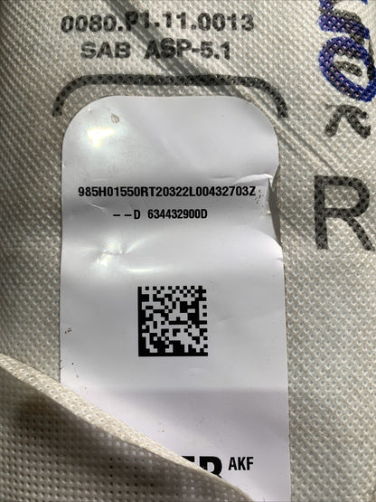 985H01550R AIRBAG SEDILE DX RENAULT CLIO V (B7) 2021 5P