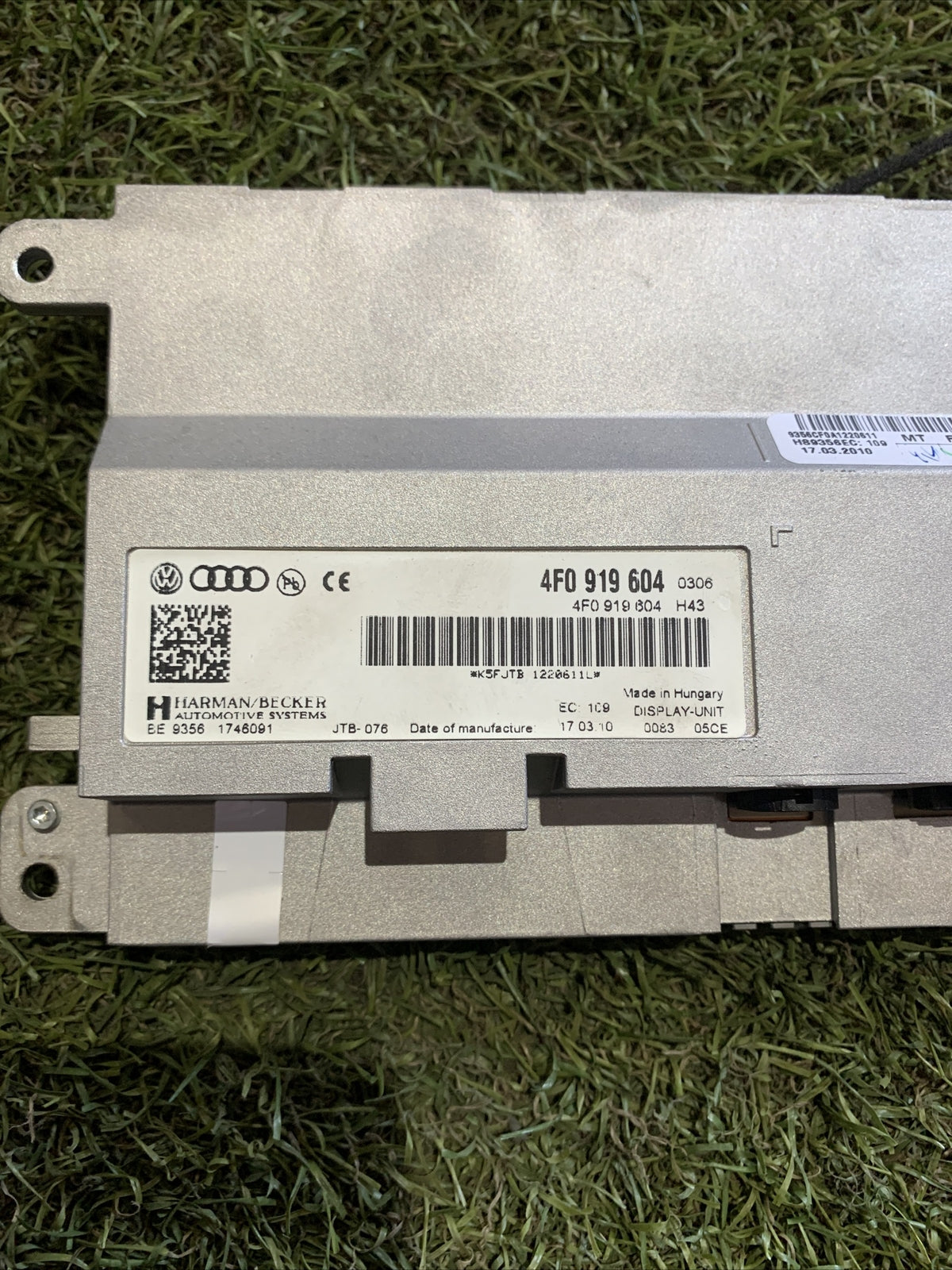 DISPLAY MULTIFUNZIONE COMPUTER DI BORDO AUDI A4 2011 4F0919604