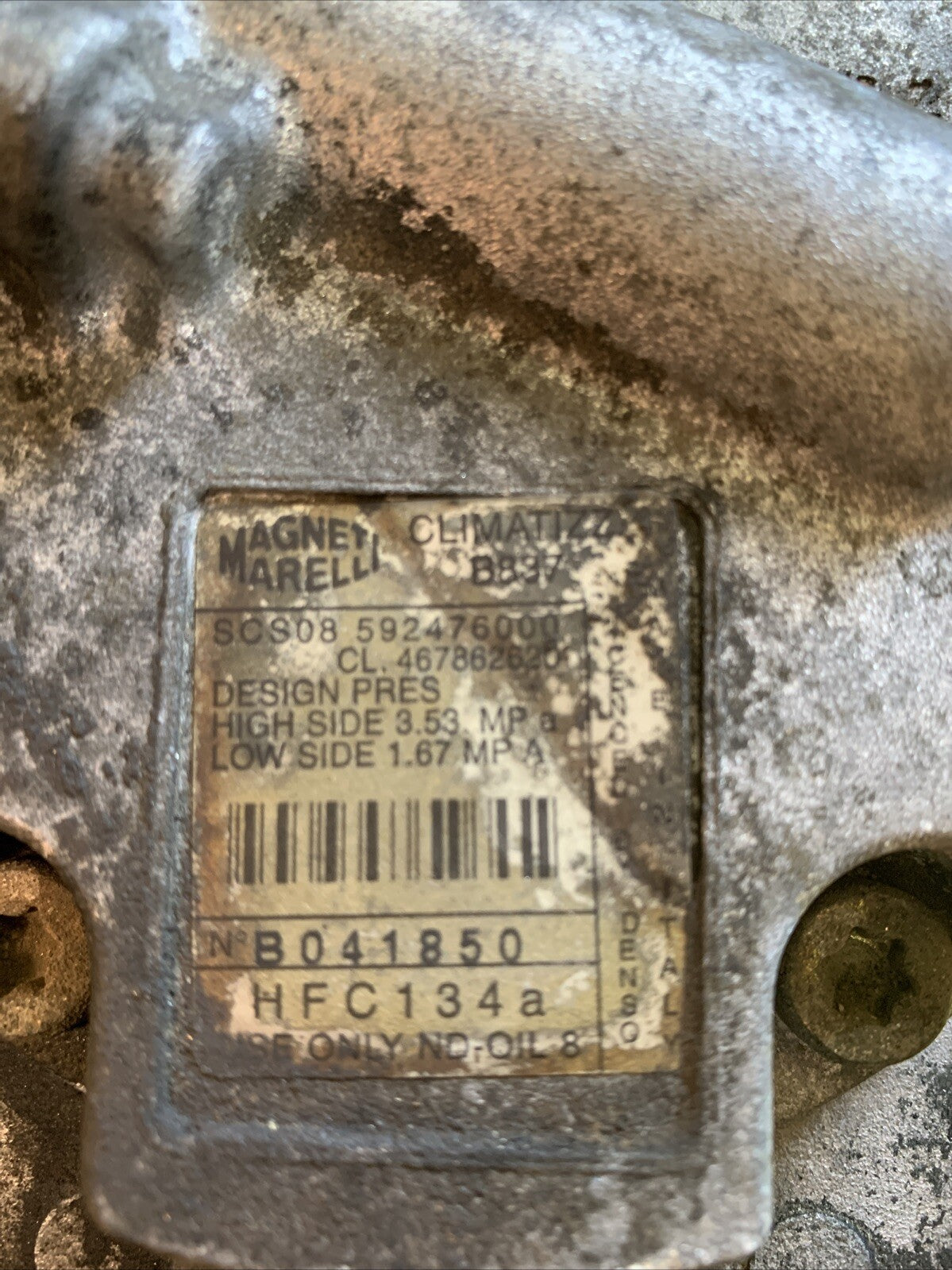 COMPRESSORE ARIA CONDIZIONATA FIAT PUNTO 2° SERIE 188 1.9 JTD 467862620