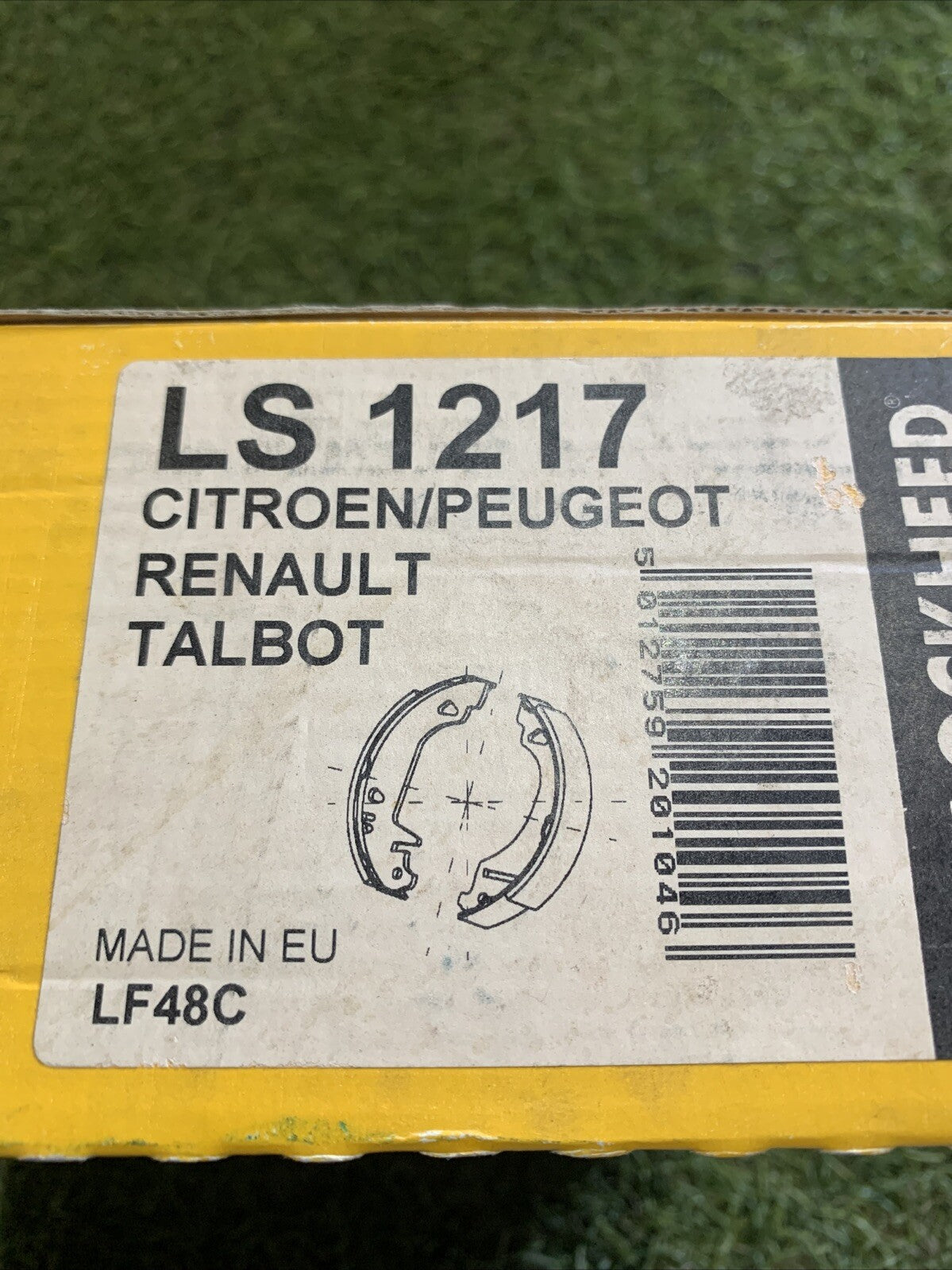 KIT GANASCE FRENO RENAULT 4-5-6 COD. LS1217 NUOVE AP LOCKHEED