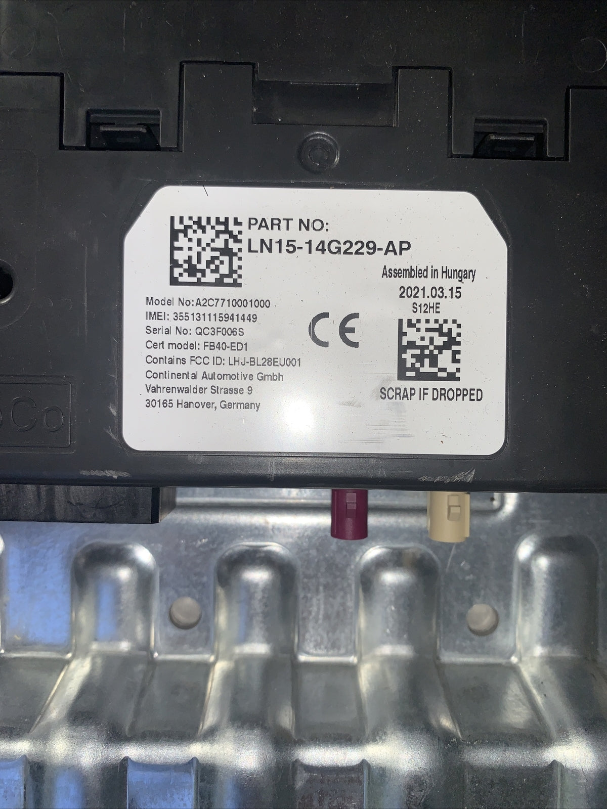 FORD ECOSPORT MODULO SINCRONIZZAZIONE BLUETOOTH LN15-14G229-AP (2021 2022 2023)