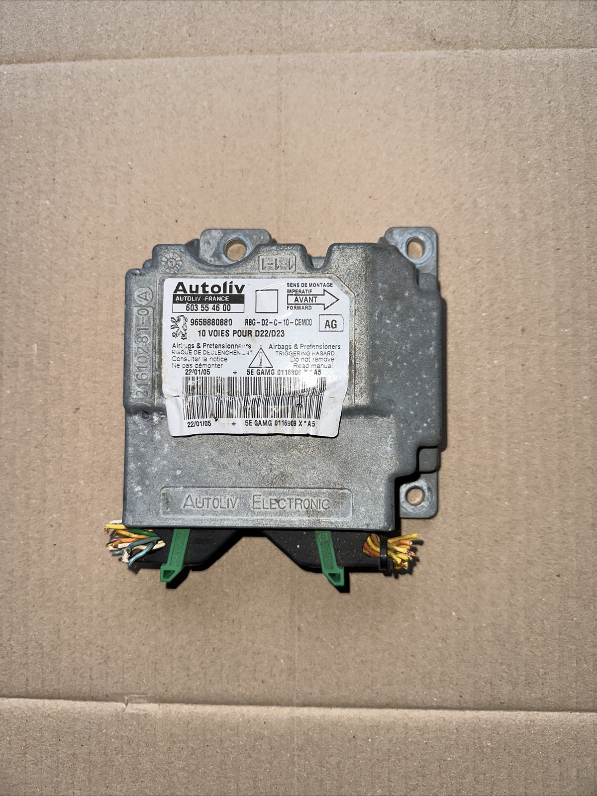 Centralina Airbag Peugeot 407 2006 9655880880 603554600 No Crash