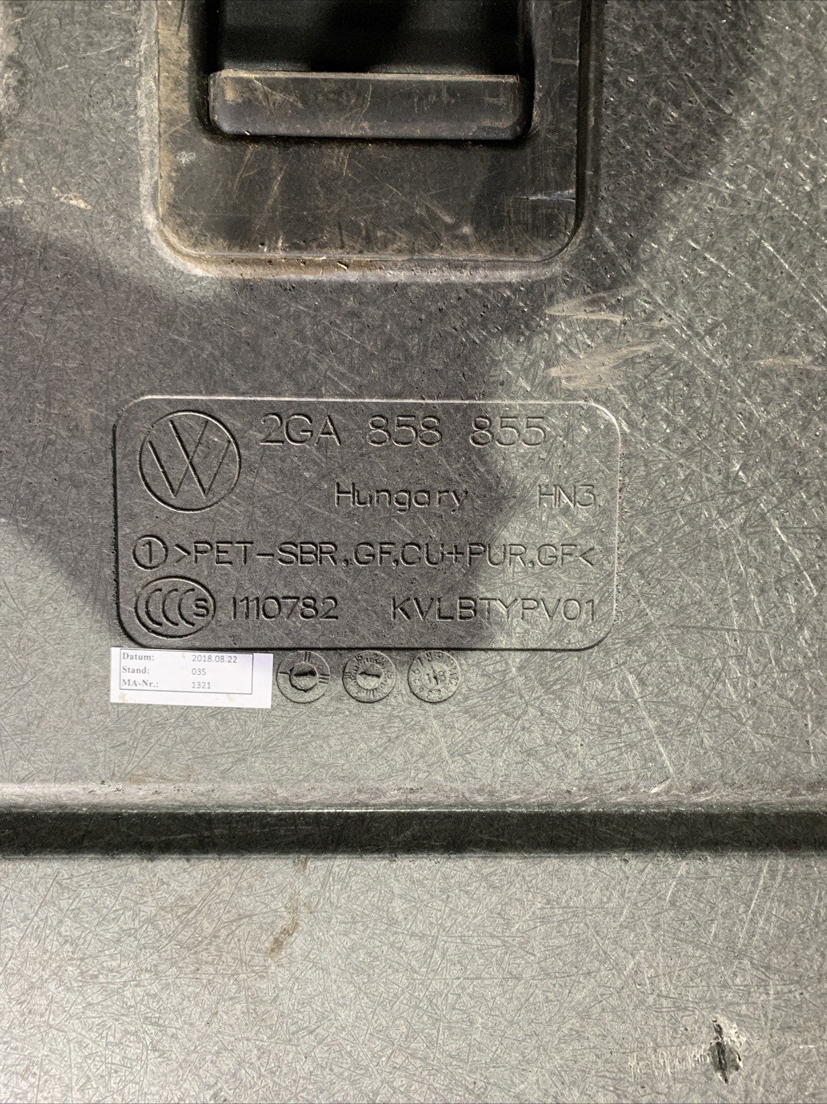 2GA858855 Rivestimento Pavimento Vano Bagaglio Volkswagen T-Roc (2)