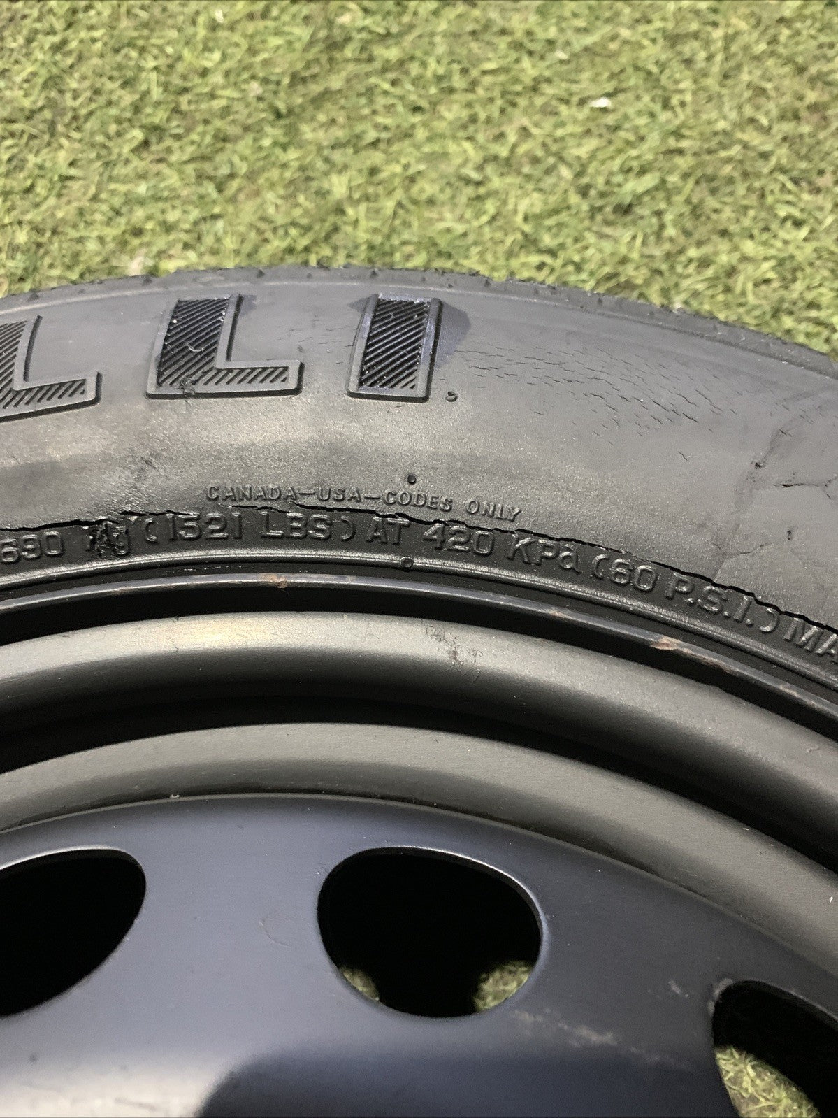 Ruotino Di Scorta Lancia Musa 125/80R15