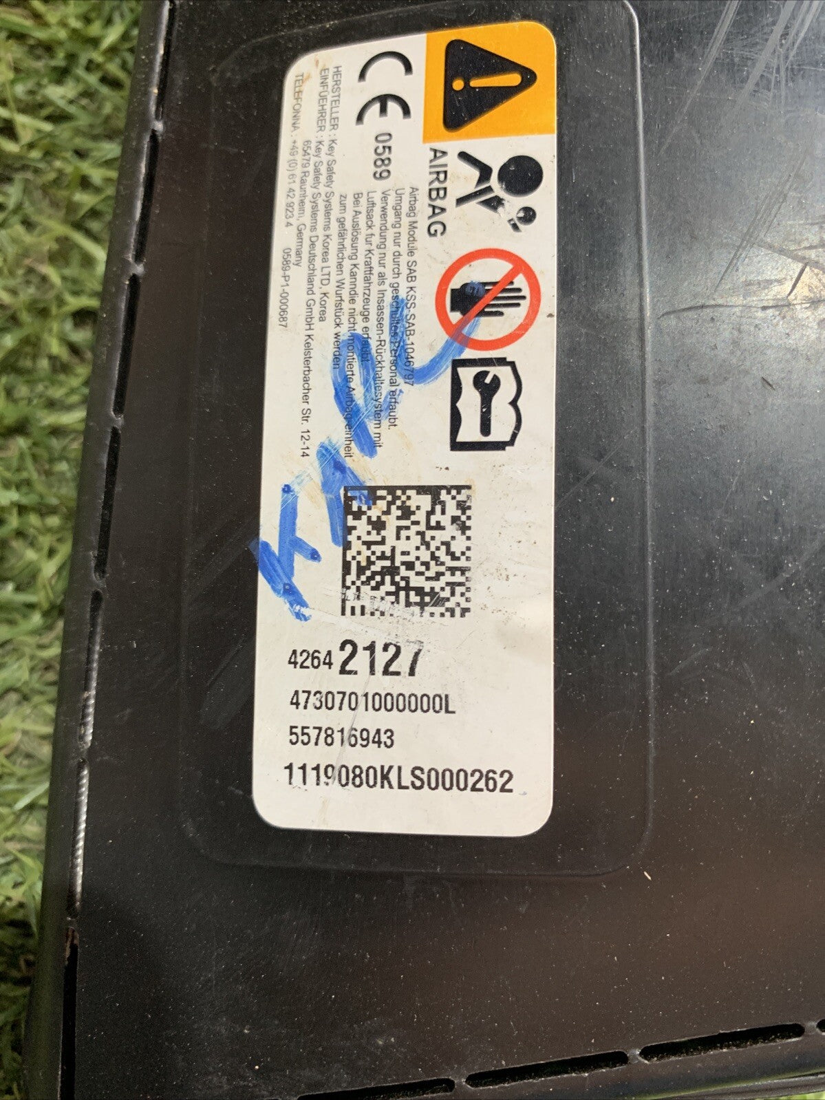 Airbag Sedile Sinistro SX Opel Karl 2016 42642127