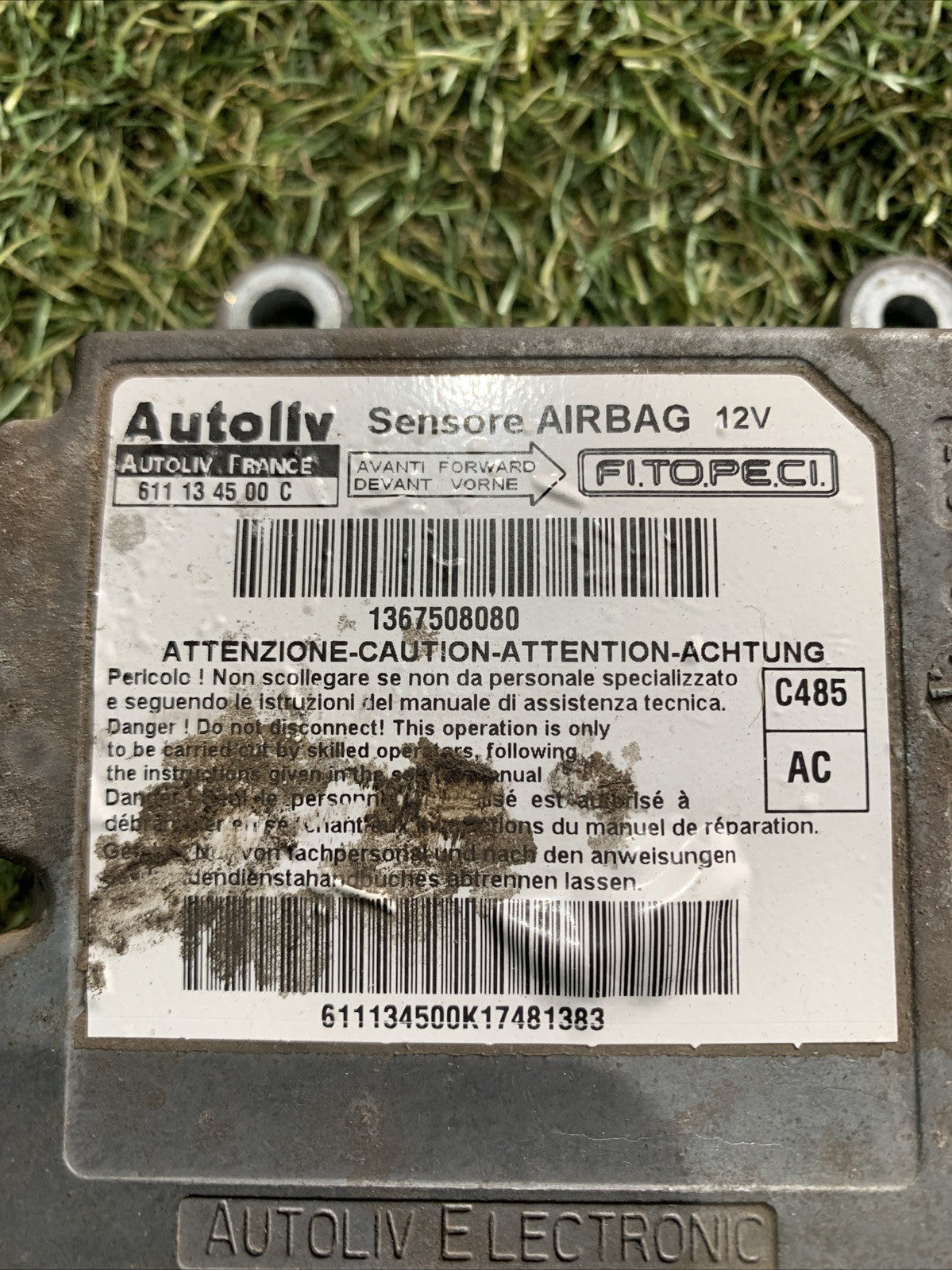 Centralina Airbag Peugeot Bipper 1367508080