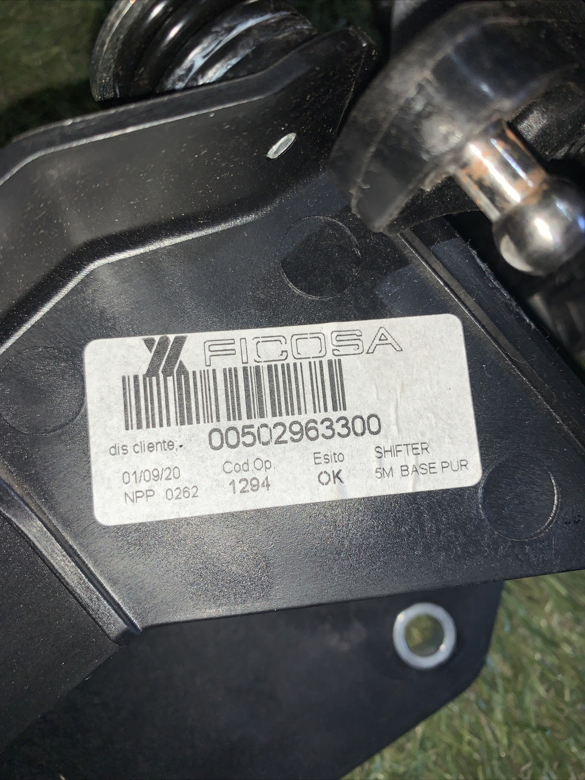 LEVA COMANDO MARCE CAMBIO MANUALE FIAT PANDA 1.2 B 312-319 00502963300