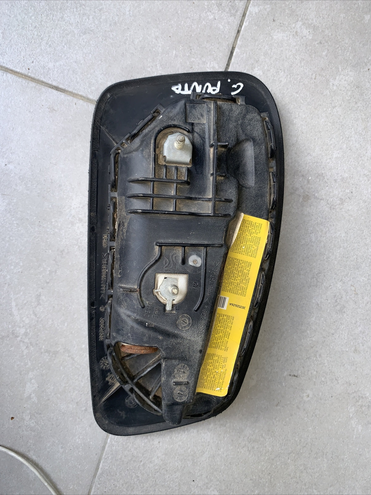 AIRBAG LATERALE SEDILE ANT DX DESTRO FIAT GRANDE PUNTO COD: 30352626A