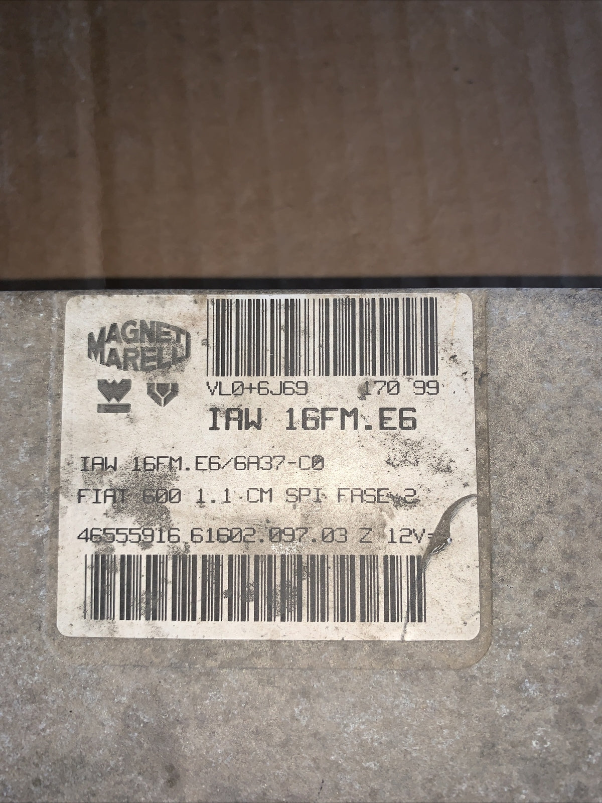 Centralina motore OEM 46555916 Fiat Seicento Mk2 2000-2005