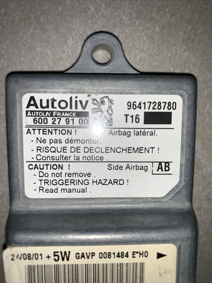 CENTRALINA AIRBAG PEUGEOT 206 COD:9641728780