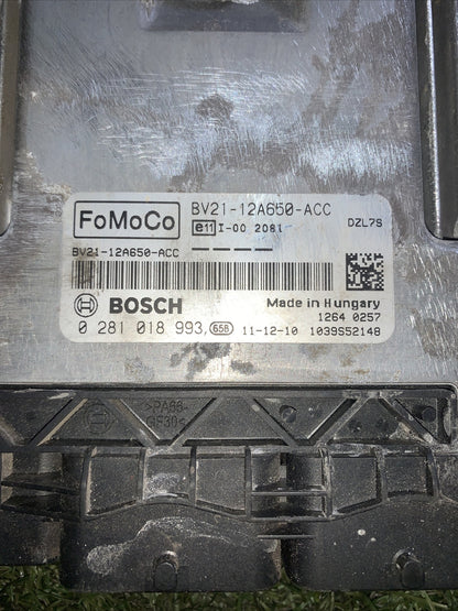 CENTRALINA MOTORE FORD FIESTA 6S 1.4 HDI 0281018993 BV21-12A650-ACC