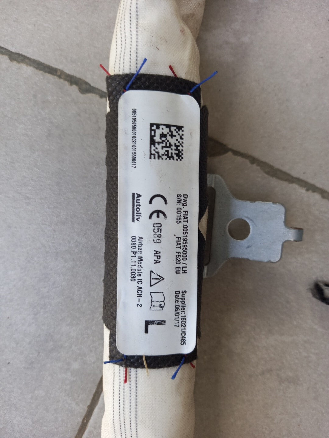 TENDINA AIRBAG LATERALE SINISTRA JEEP RENEGADE (2016) 2.0 DIESEL / 00519595000