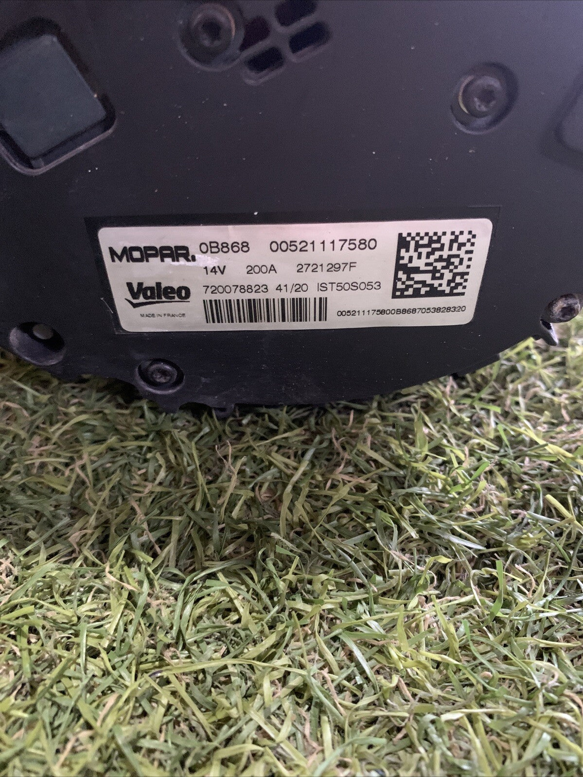 ALTERNATORE PER FIAT PANDA 312 1.0 HYBRID (51KW) 2WD 14V 200A 00521117580 (2)