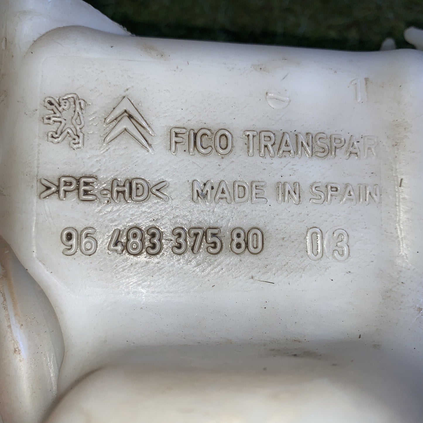 9648337580 VASCHETTA SERBATOIO ACQUA TERGICRISTALLI PEUGEOT 207 1.4