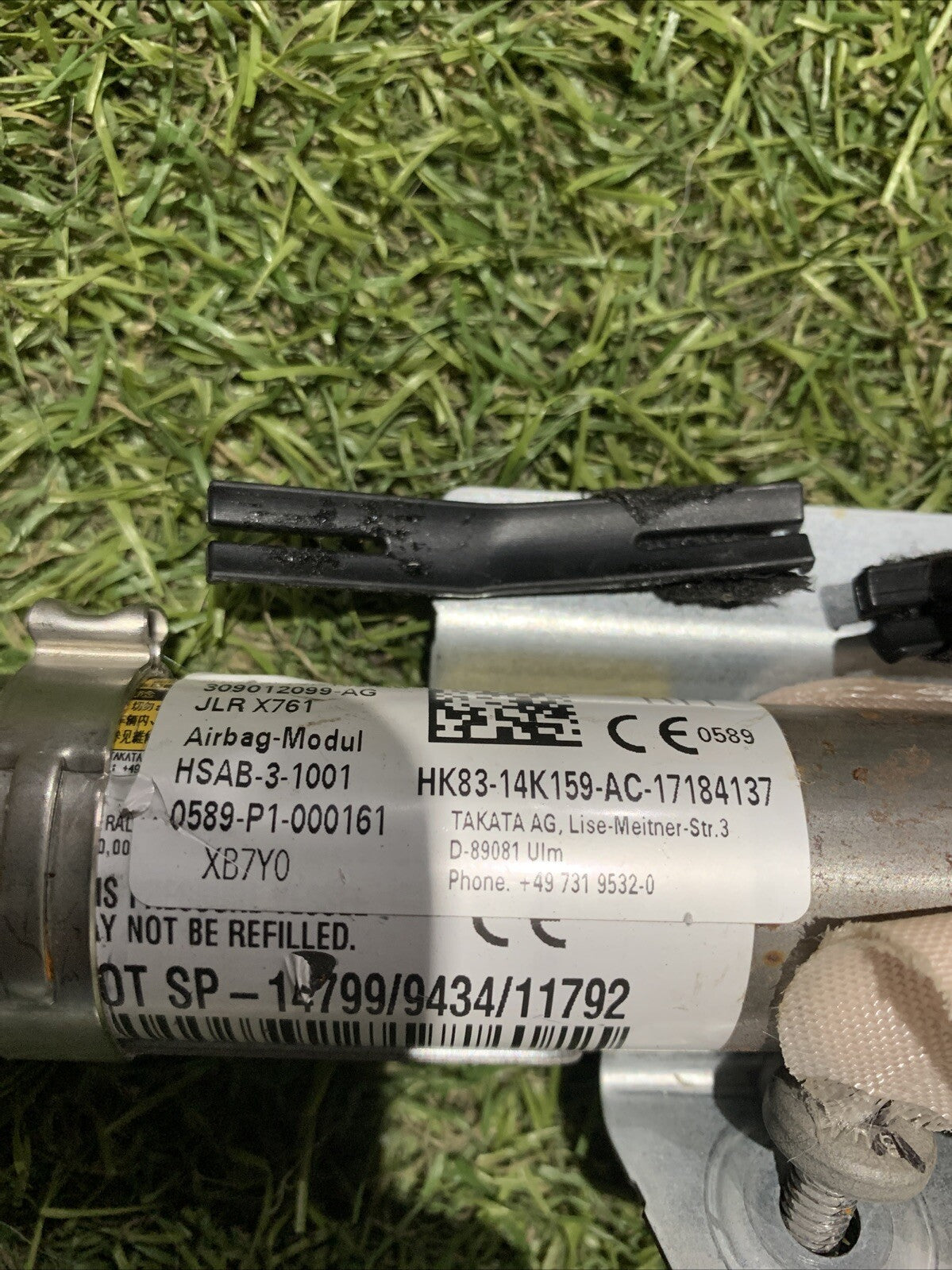 TENDINA AIRBAG DESTRA DX LAND ROVER RANGE ROVER VELAR  2019 SRS HK8314K159AC