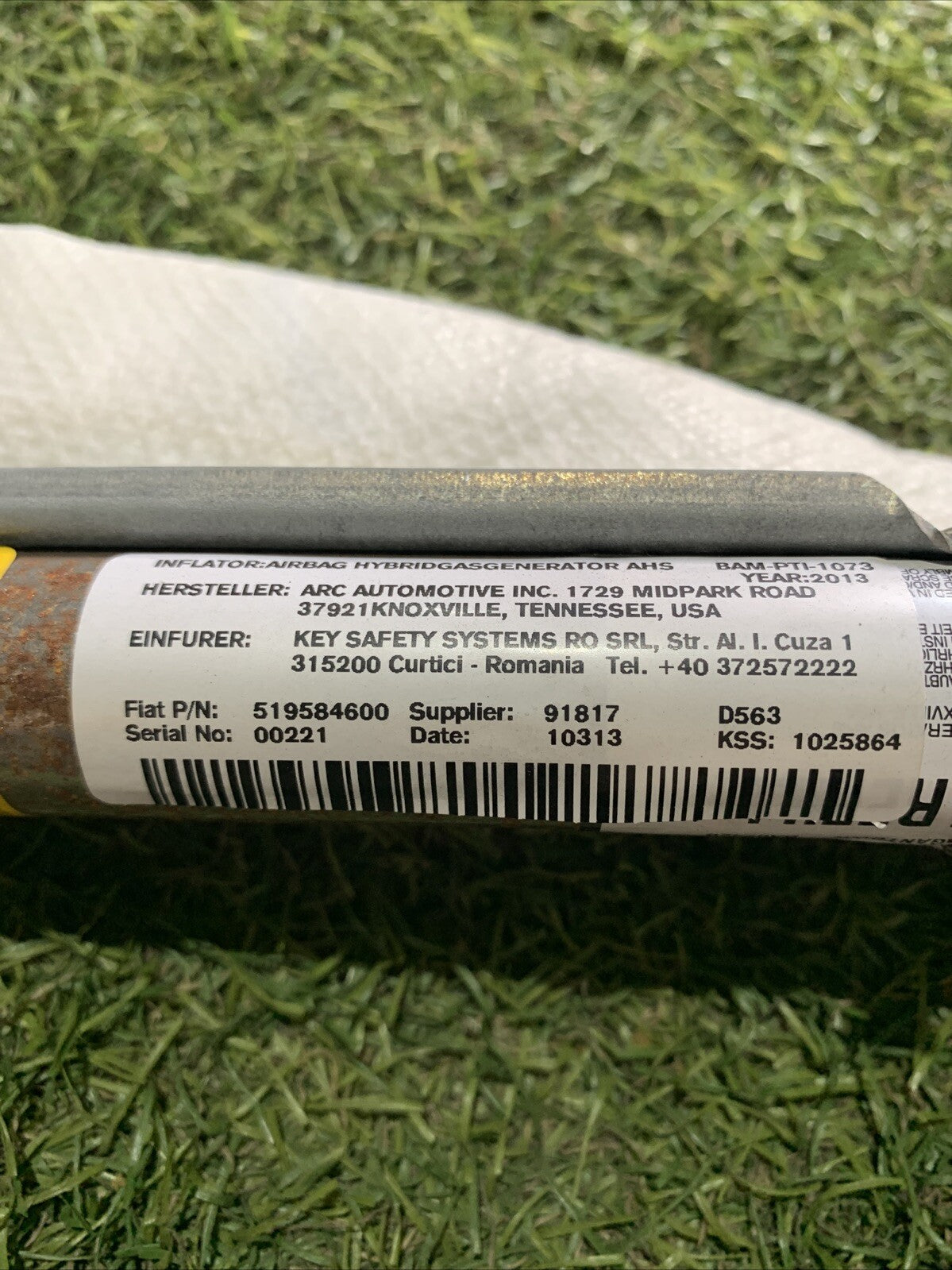 519584600 Airbag Tendina Sinistra SX FIAT 500L 2012