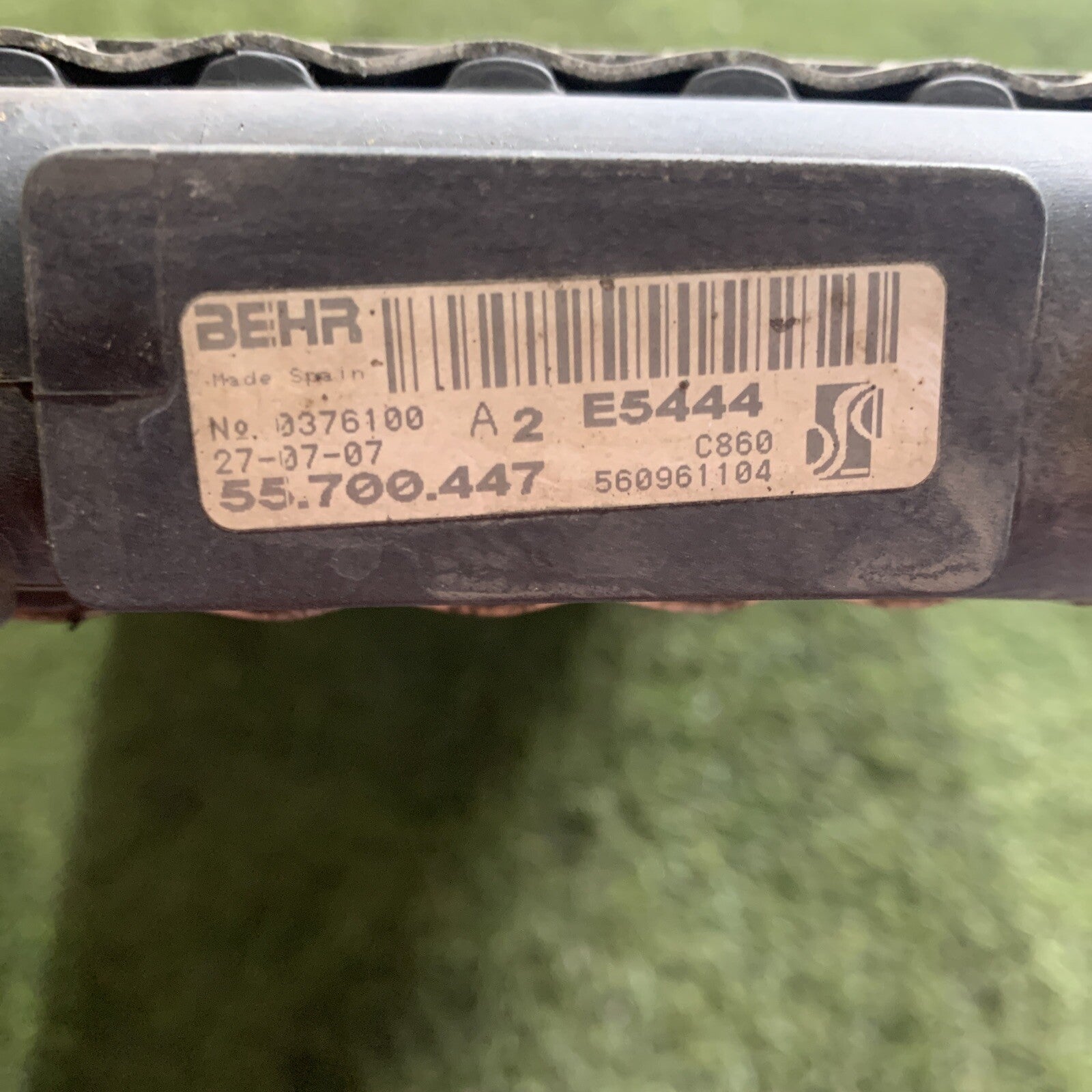 55700447 RADIATORE ACQUA FIAT GRANDE PUNTO (199) 1.2B (2005 2012)