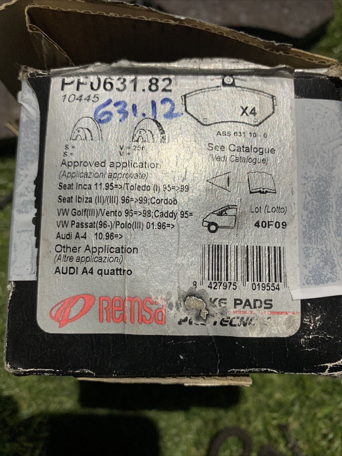 Pasticche Freni Seat Inca,Ibiza,Golf 3 PF0631.90