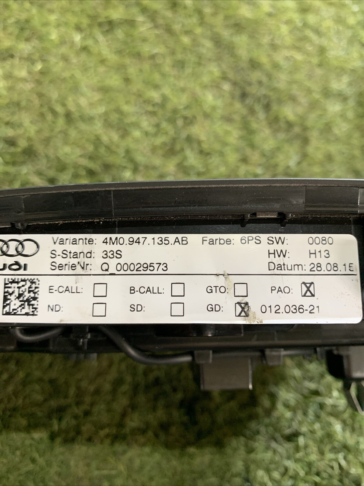 Plafoniera Audi Q7 2016 4M0947135AB