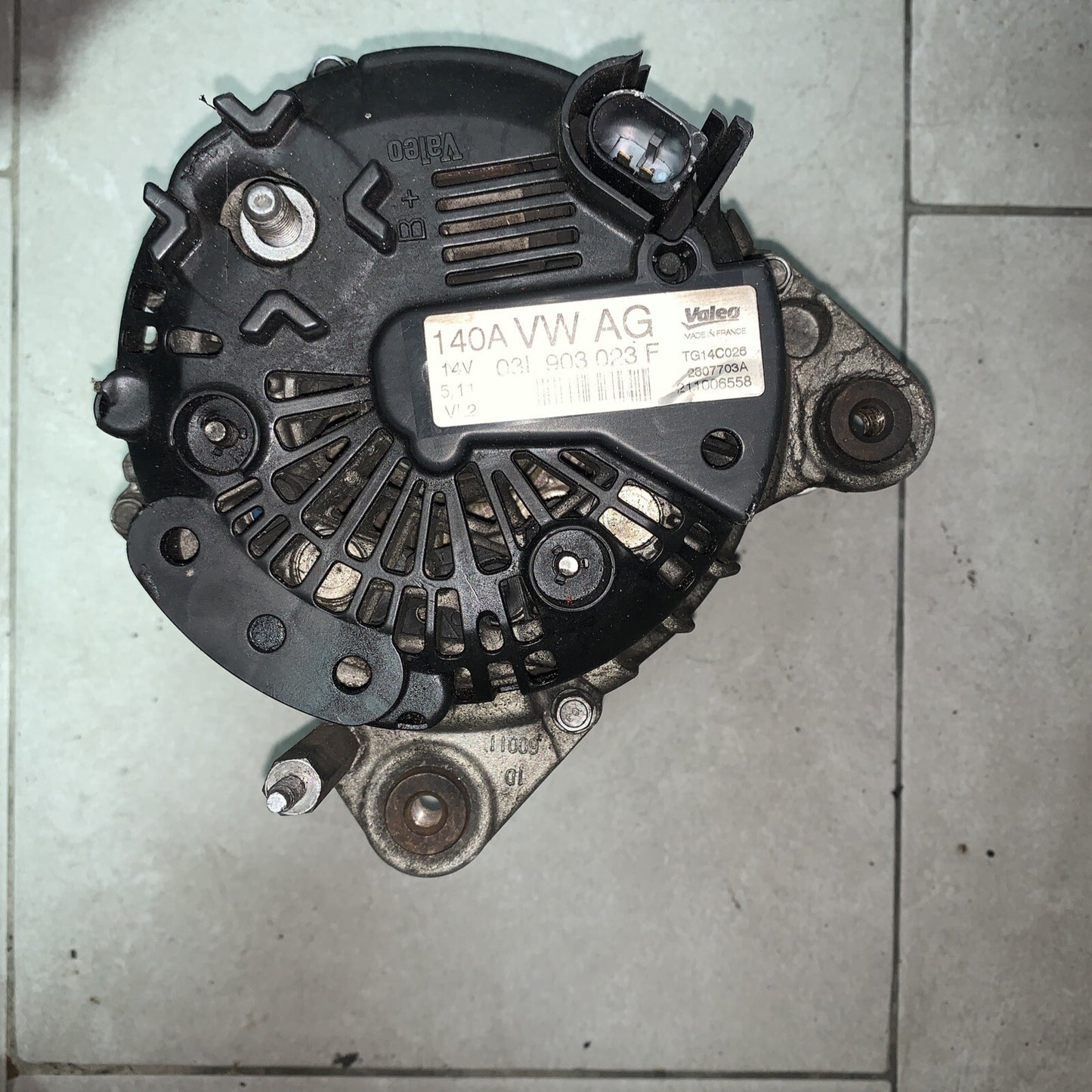 ALTERNATORE VOLKSWAGEN POLO 1.6 03L903023F DIESEL