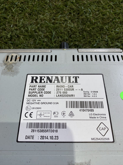 RADIO STEREO NAVIGATORE DACIA LODGY (281153855R--A)