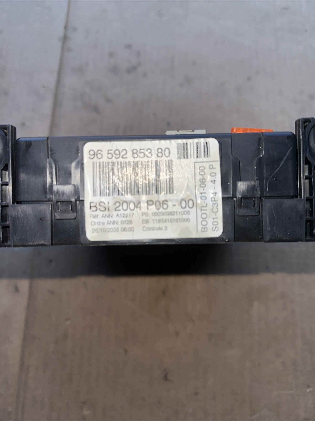 9659285380 BODY COMPUTER PEUGEOT 207 1° Serie  2006 1400 Di