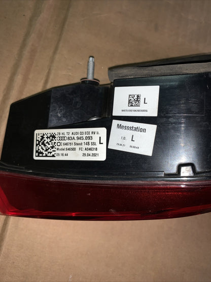 Fanale Stop Posteriore Audi Q3 2^ Full-LED SX Sinistro 2018  In Poi