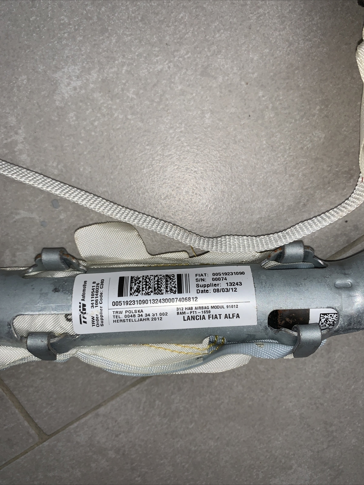 Carica airbag tetto tendina sinistra FIAT 500 codice: 00519231090 (2007-2015)