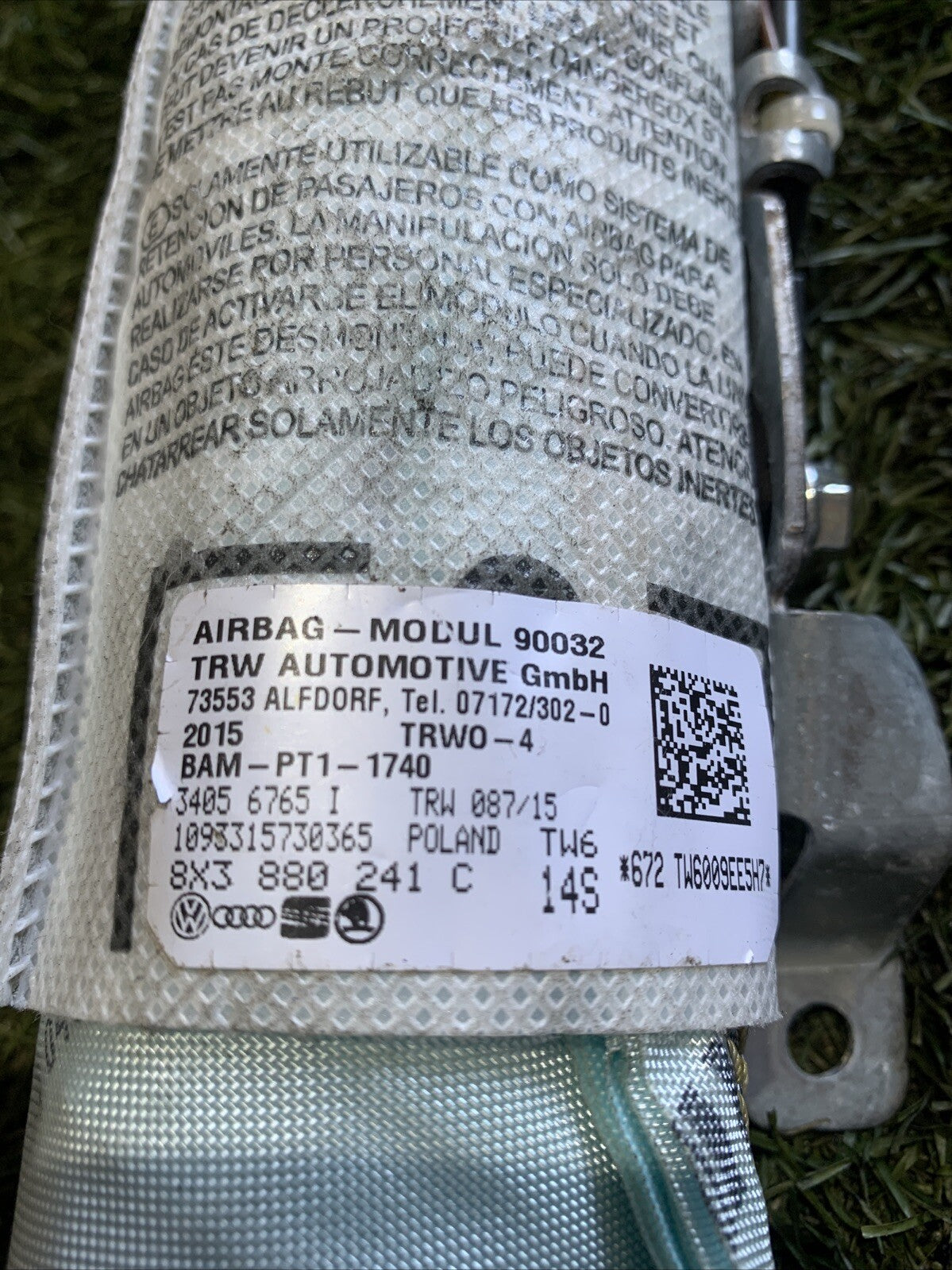 AIRBAG SEDILE LATO SINISTRO SX  AUDI A1 2013 8X3880241C