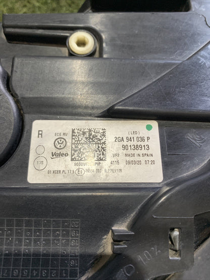 Faro Fanale Anteriore Destro A Led Volkswagen T-roc 2019 2GA941036P