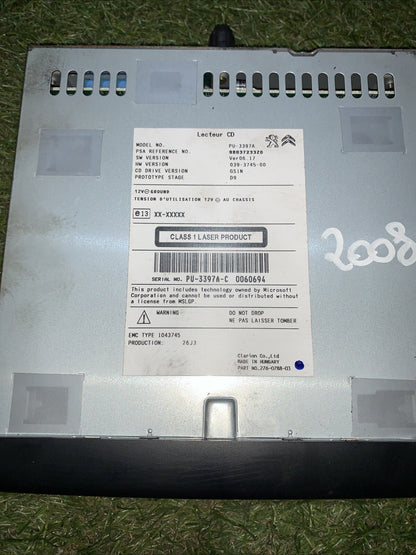 AUTORADIO PEUGEOT 2008 2014  98037233ZD