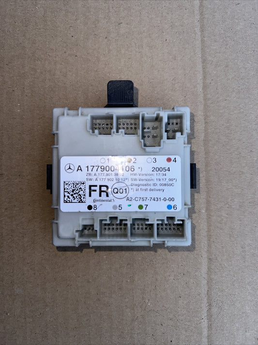 MERCEDES BENZ A CLASS W177 2020 DOOR CONTROL MODULE UNIT FRONT RIGHT A1779004106