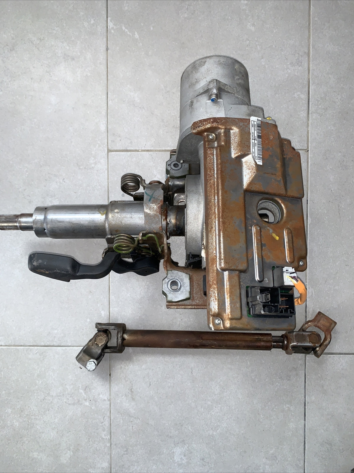 PIANTONE ELETTRICO CITY SERVOSTERZO  FIAT GRANDE PUNTO  26126352 FILO Arancio