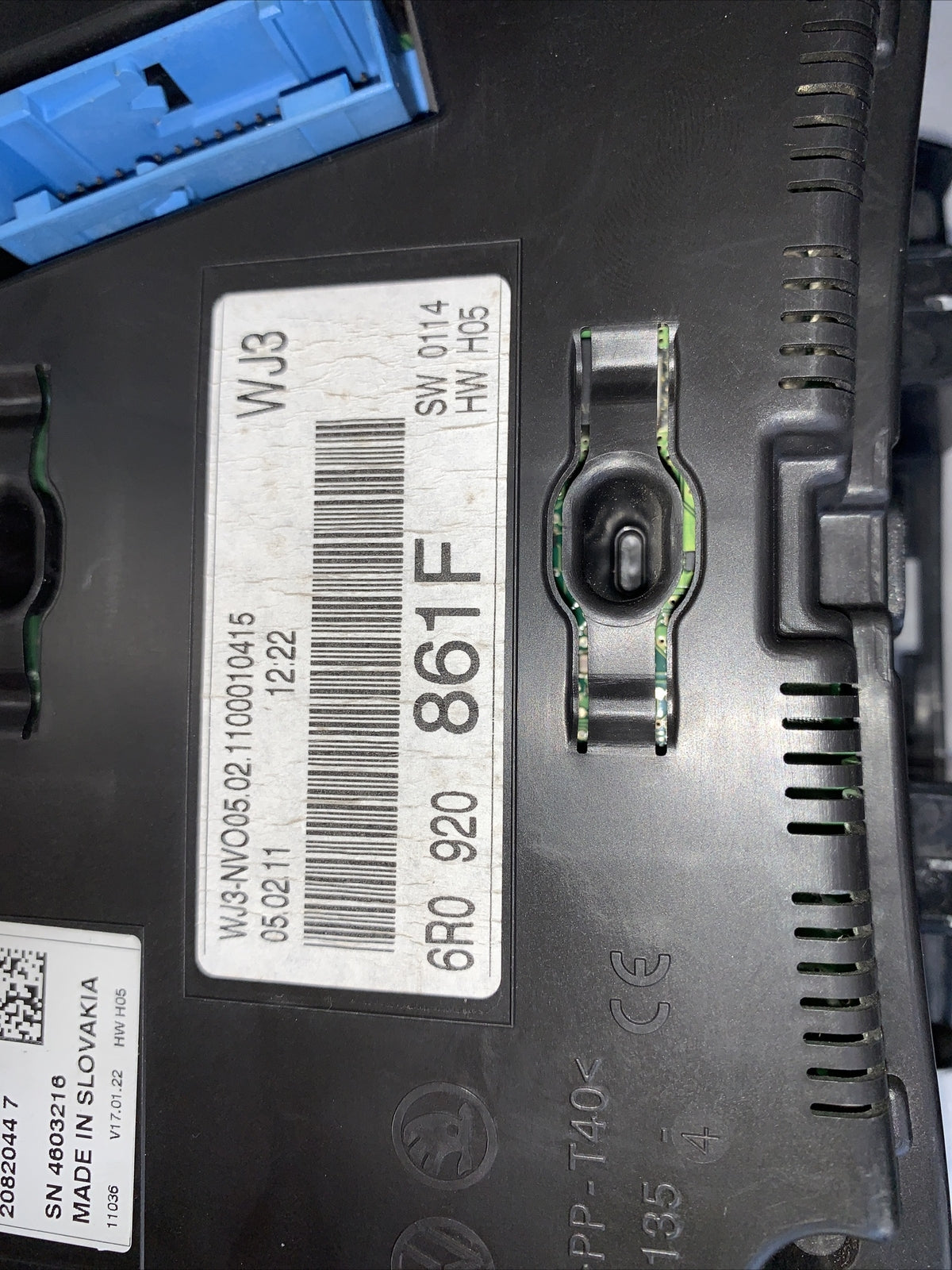 6r0920861f QUADRO STRUMENTI VOLKSWAGEN Polo 5° Serie Diesel (2011)