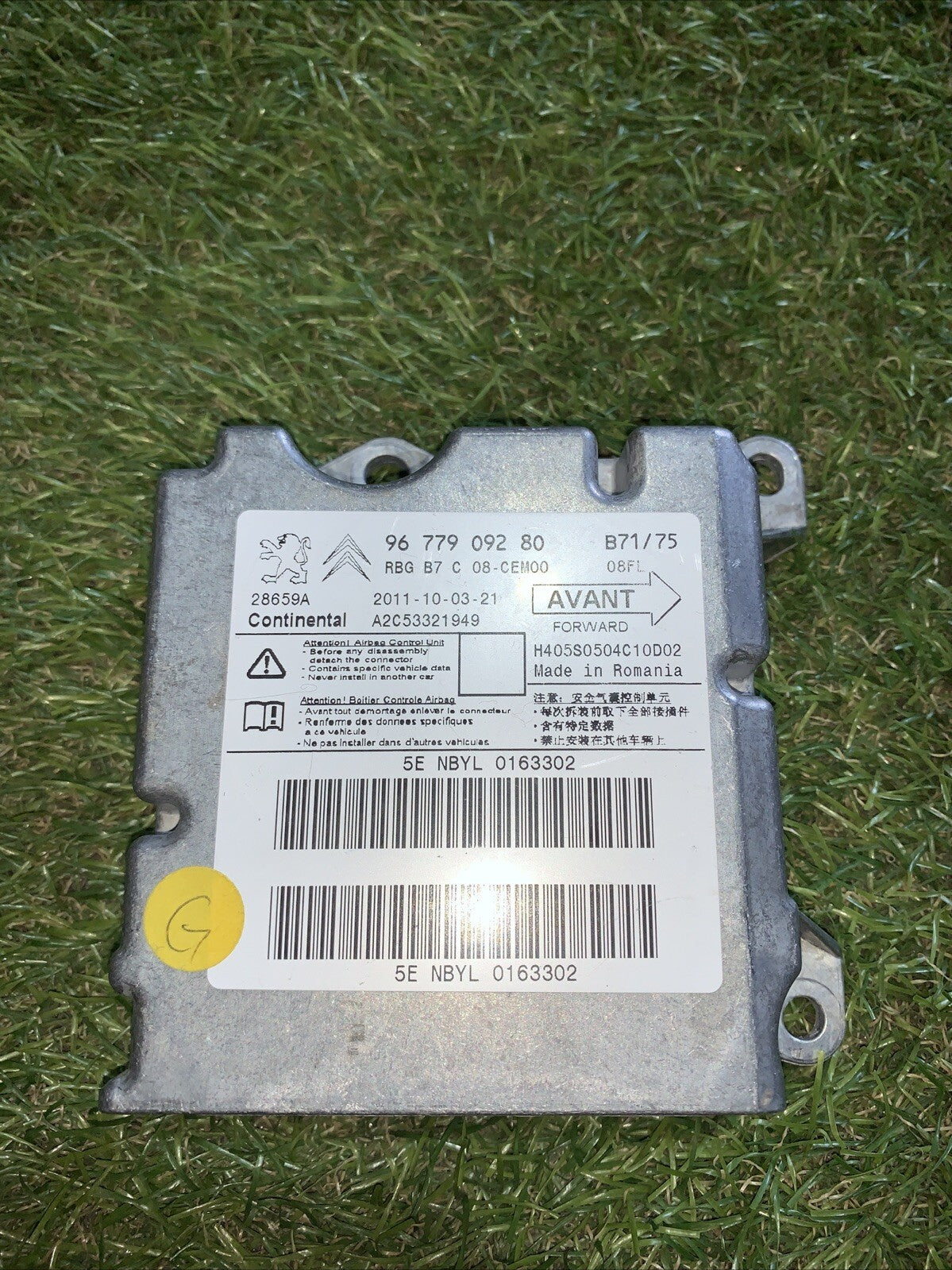 Centralina Airbag Citroen DS4 1.6 Diesel 9677909280