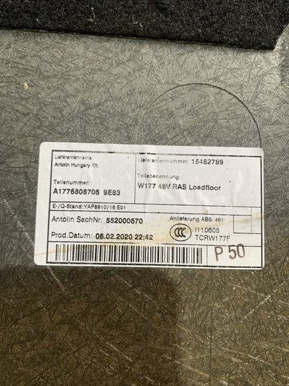 TAPPETO VANO BAULE MERCEDES Classe A Serie (W177) A1776808705 (18)