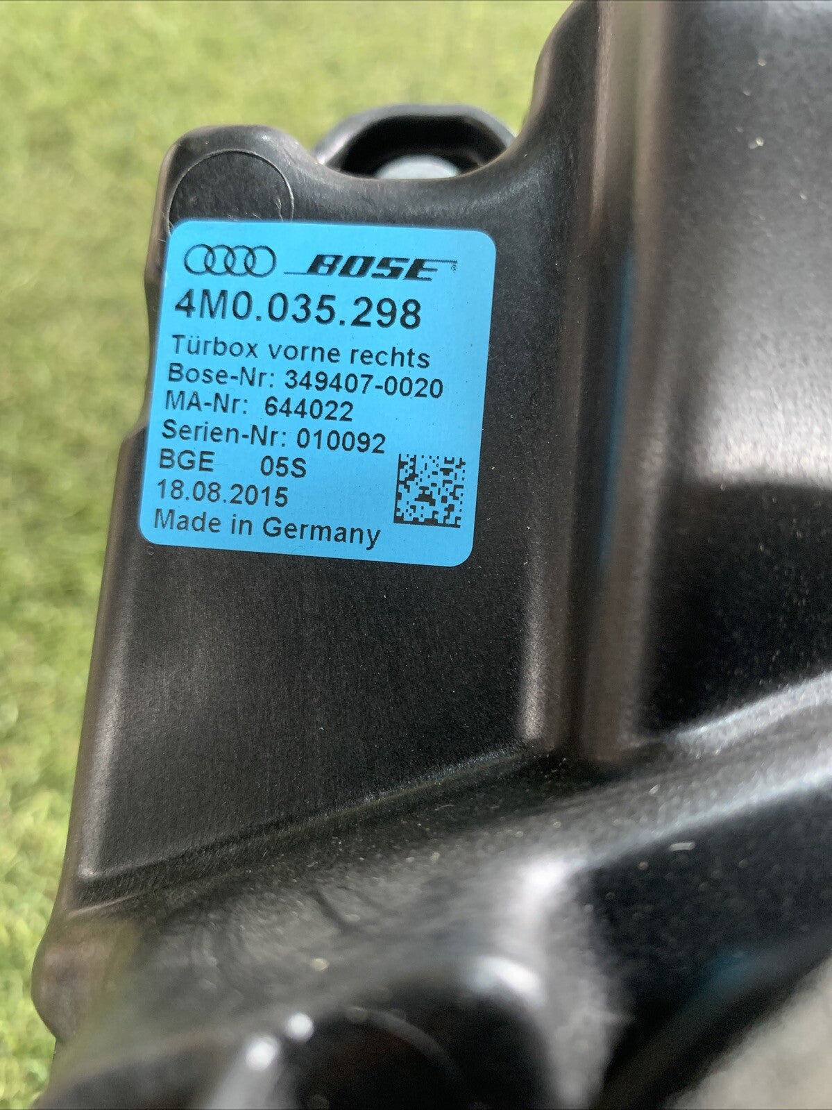 Altoparlante Porta Anteriore Destra Audi Q7 2016 4M0035298