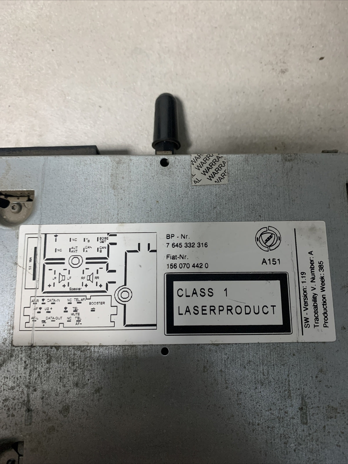 AUTORADIO ALFA ROMEO 159 RADIO LETTORE CD 1560704420