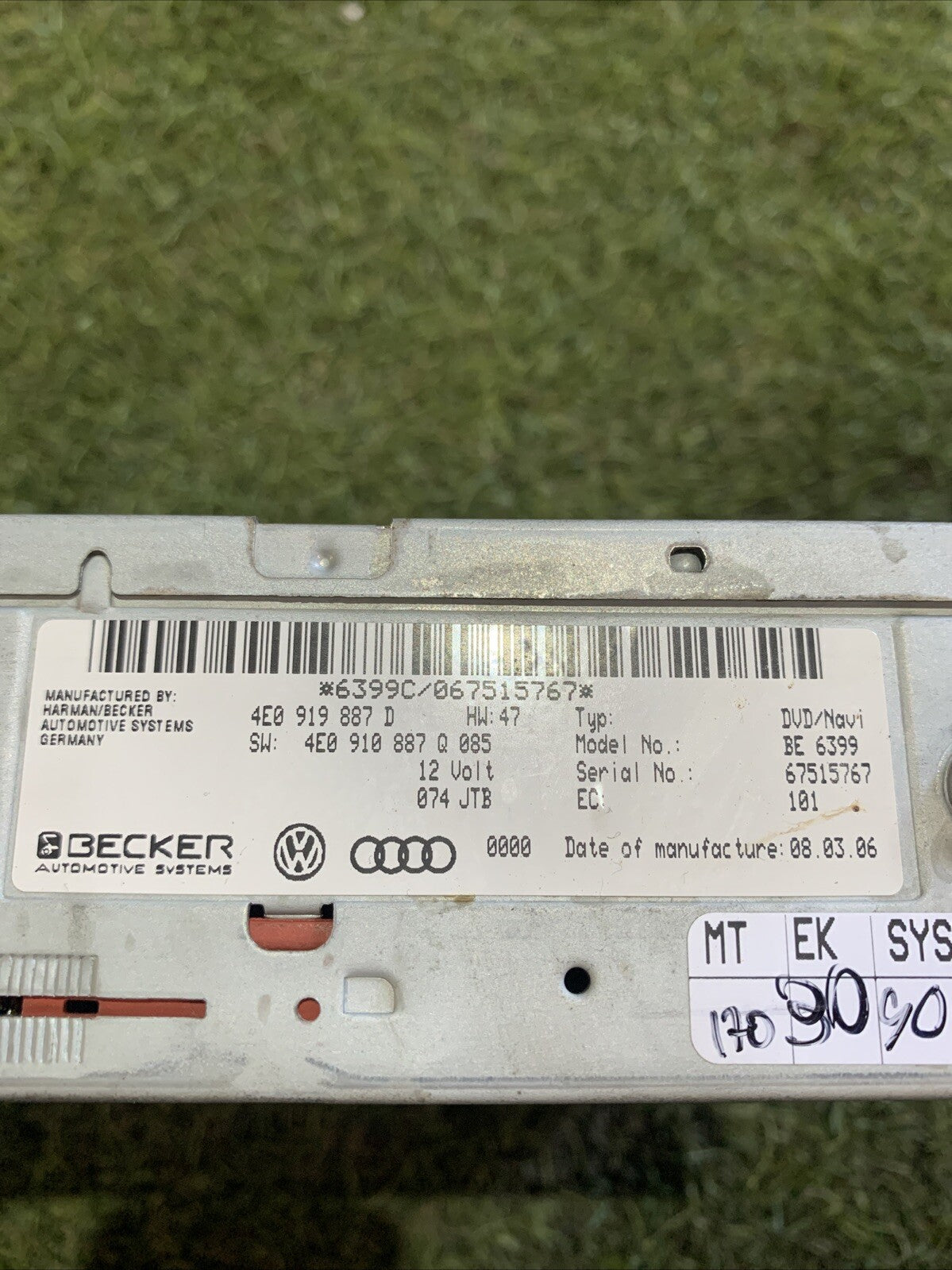 Lettore Navigatore DVD Audi Q7 2006 4E0919887D